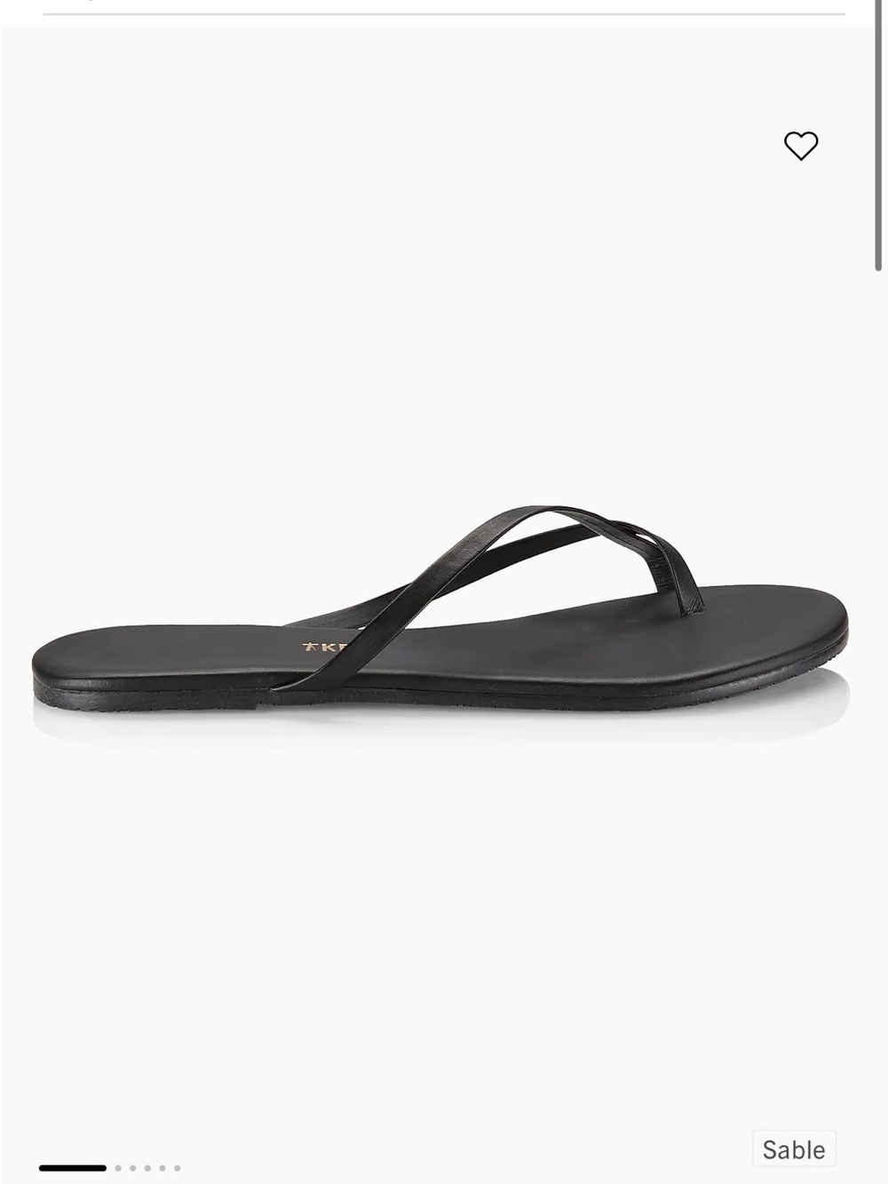 Tkees Riley Vegan Sandal Flip Flop Thong in Matte black 39/8US used nice